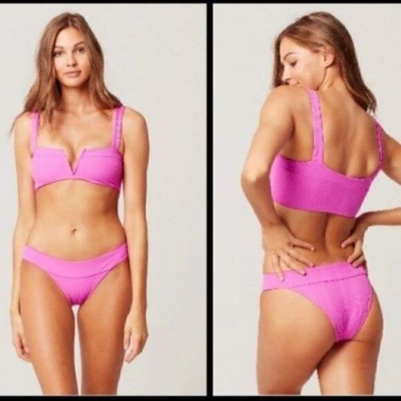 LSpace Fuchsia LeeLee top L Veronica bottom S BoxA - Picture 2 of 11